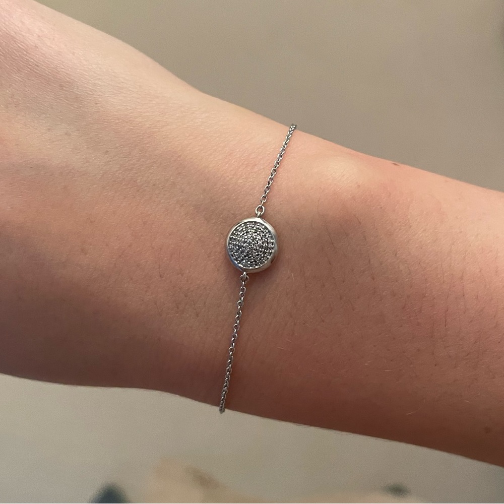 Links of London Pave Diamond and Sterling Silver Bracelet